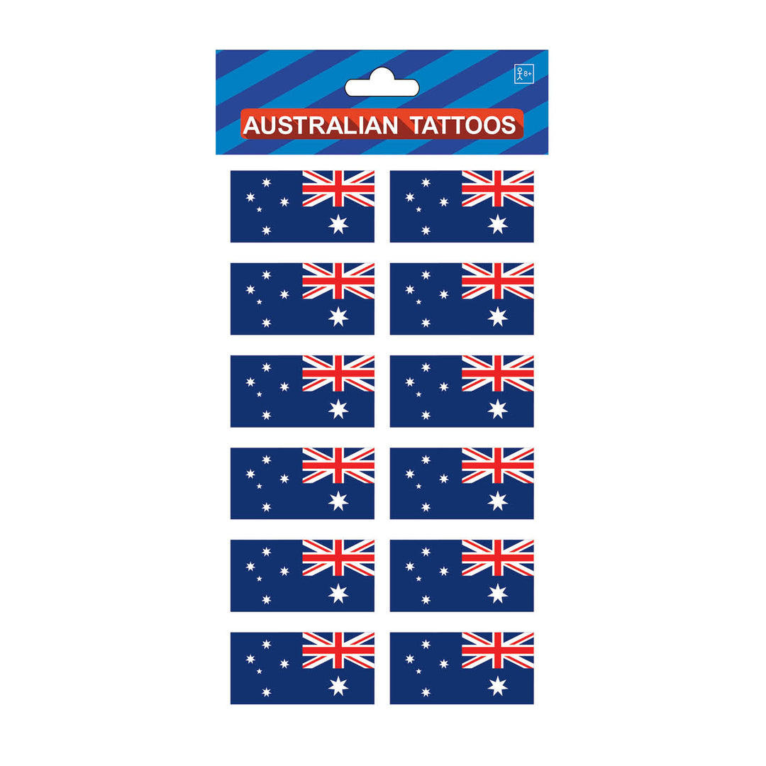 Australian Temporary Tattoos - Australia Flags