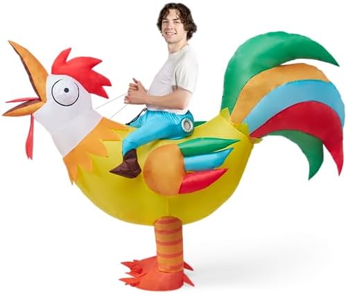 Adult Deluxe Inflatable Ride A Roster Costume