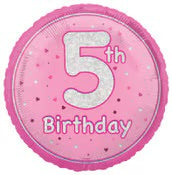 Happy 5th Birthday Foil Balloon