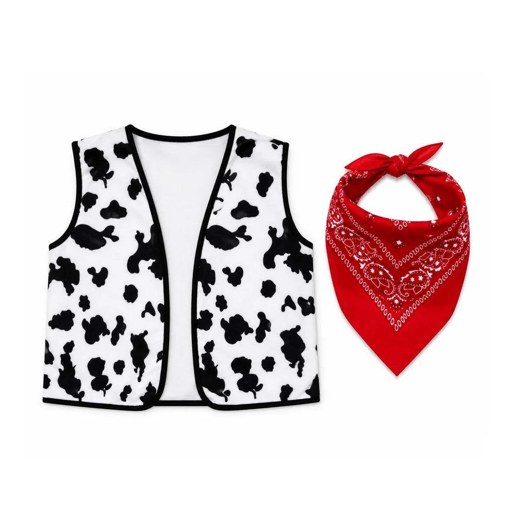 Child Cowboy Vest and Bandana Set 4-6 year old