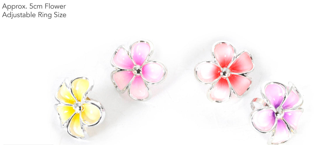 Hawaiian Frangipani Dress Ring