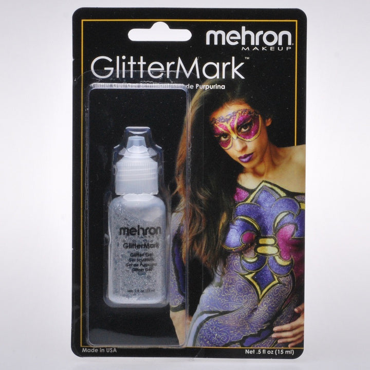 Mehron Glitter Silver Gel