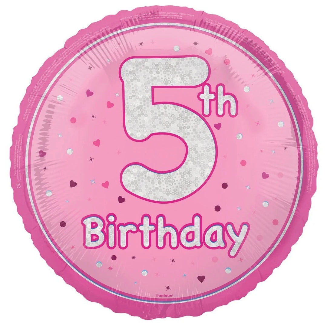Happy 5th Birthday Balloon