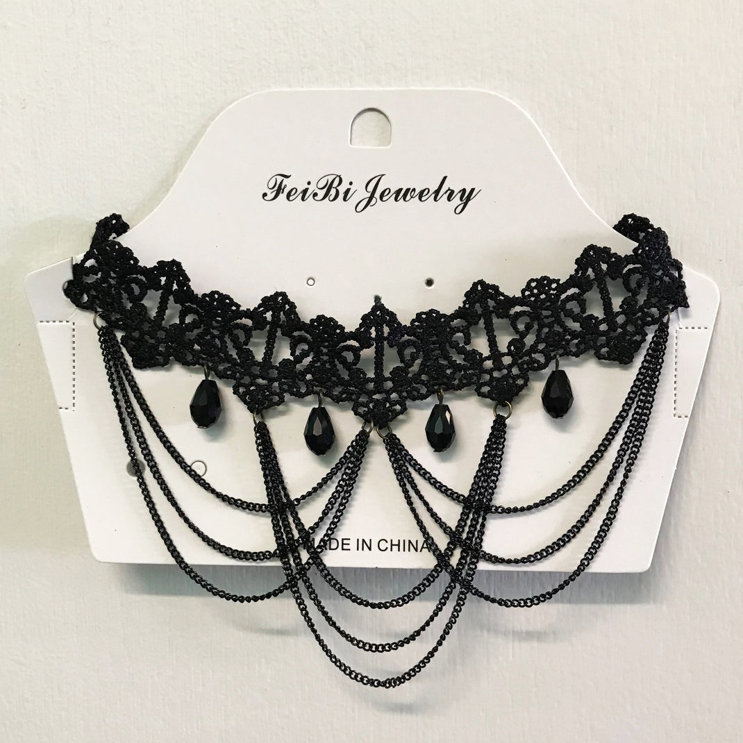 Black Lace Jewellery Choker