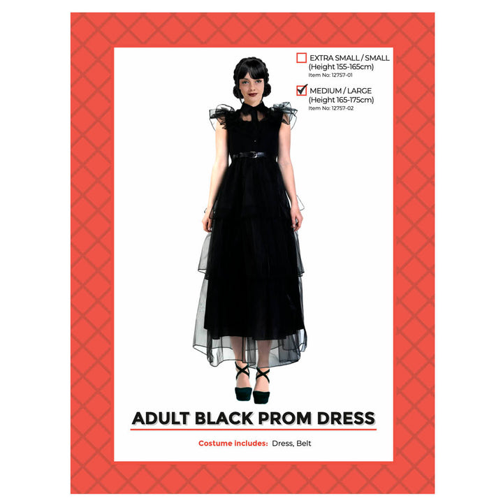 Wednesday Prom Dress Adult Costume