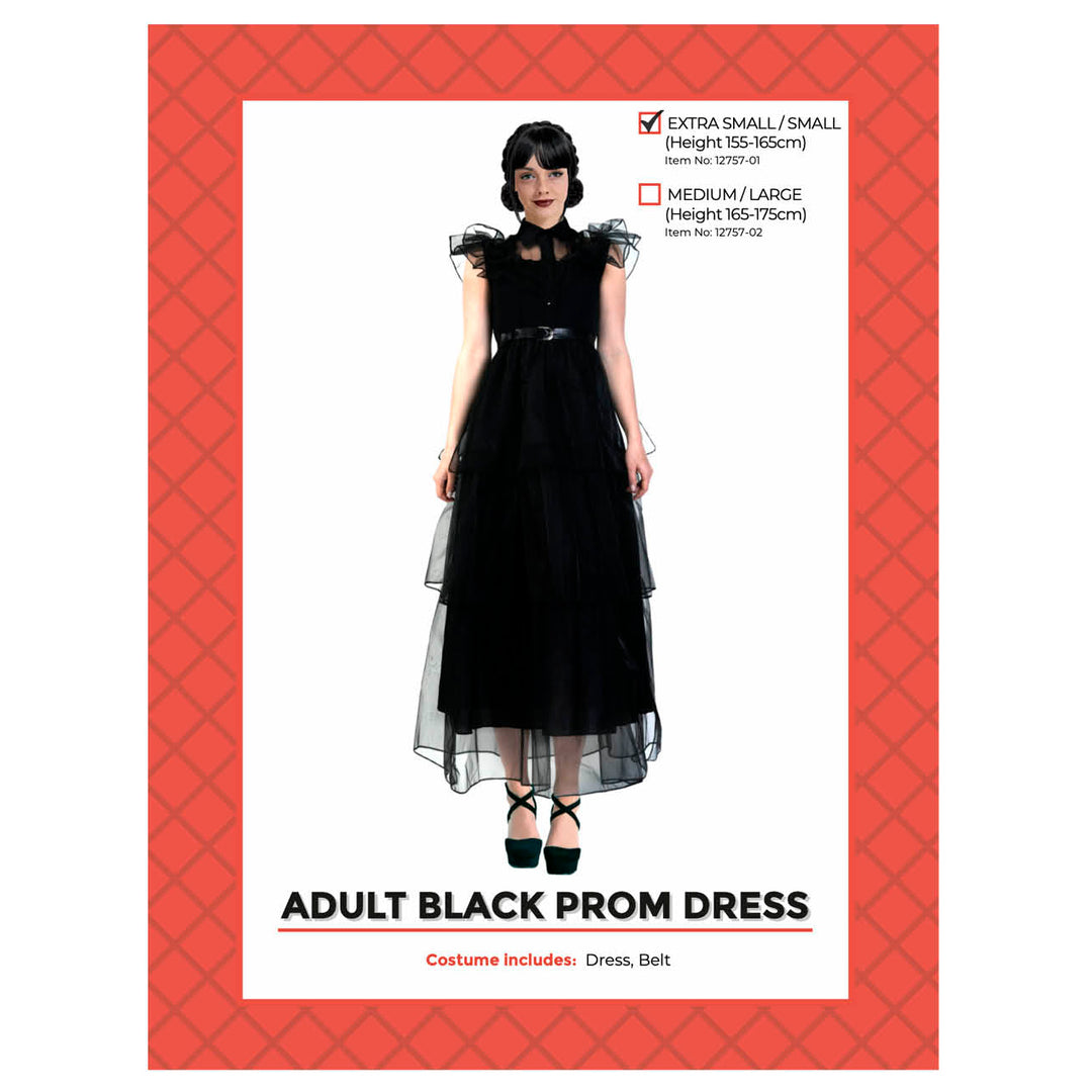 Wednesday Prom Dress Adult Costume