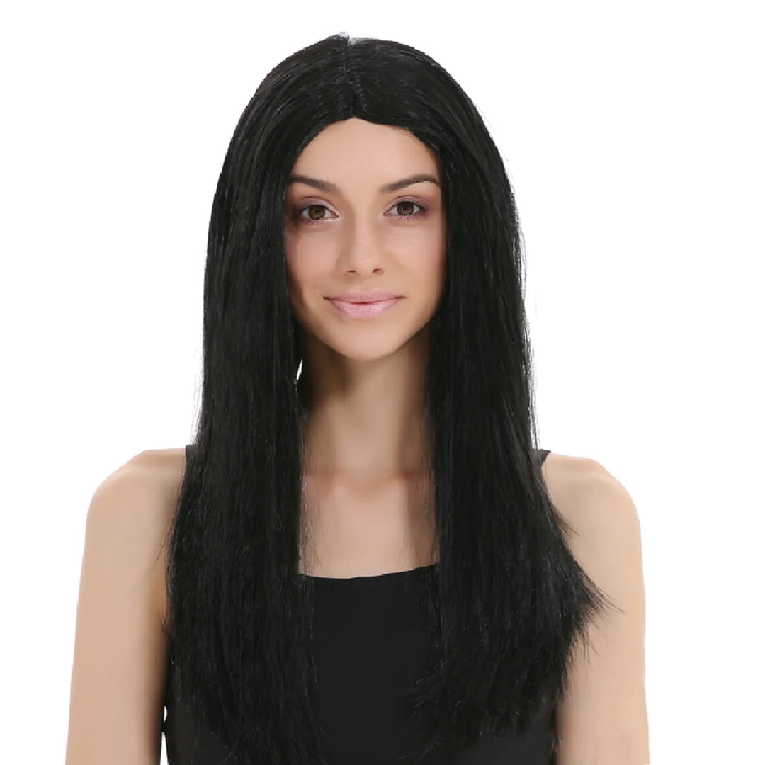 Long Black Sleek Wig