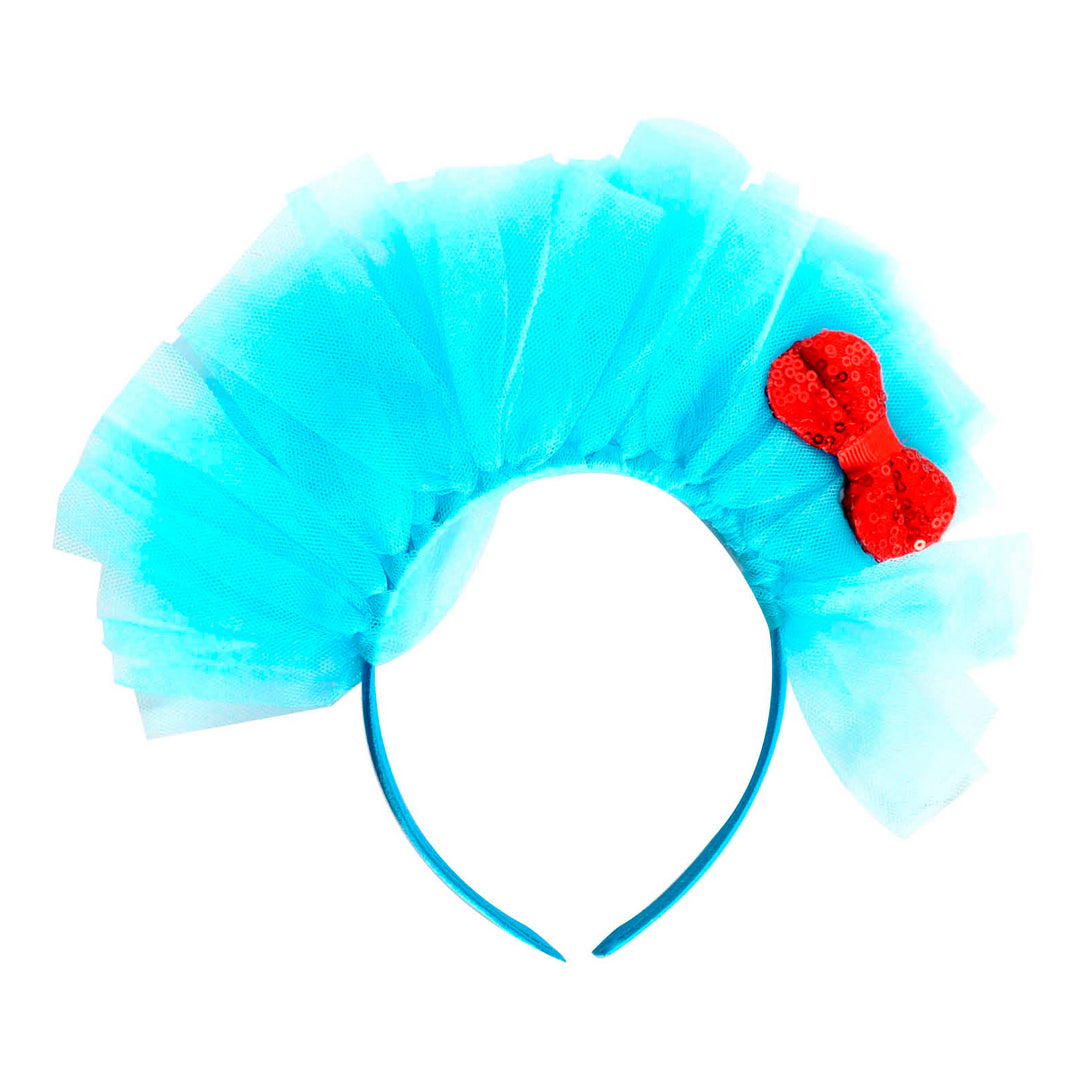 Blue Tutu Bow Headband
