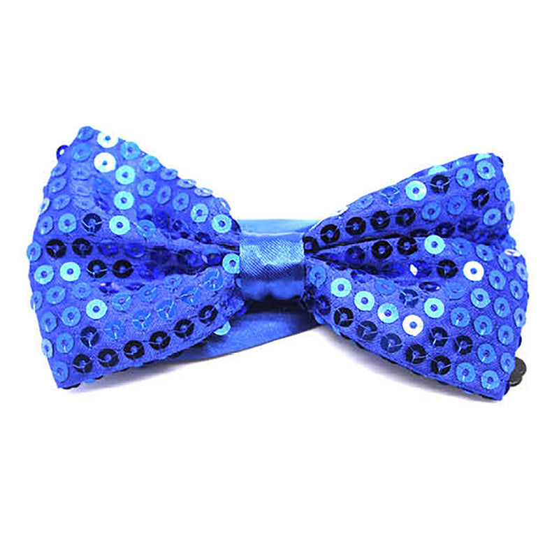 Sequin Bow Tie Blue Sydney Costume Shop