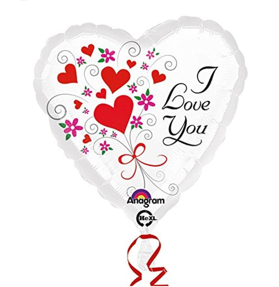Valentine's Day Heart I Love You Balloon