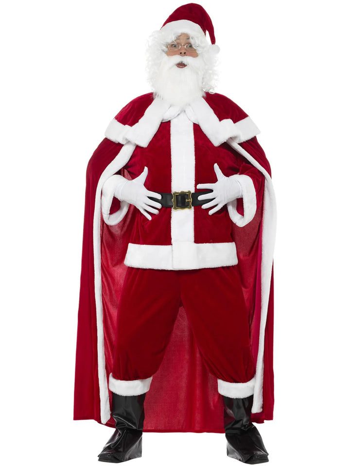 Deluxe Santa Suit Costume with Cape