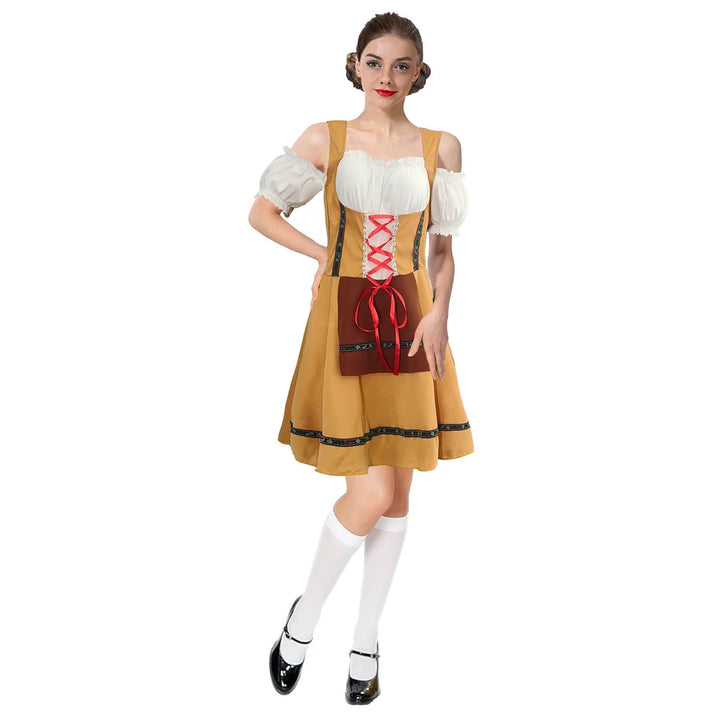 Adult Beer Girl Light Brown Costume