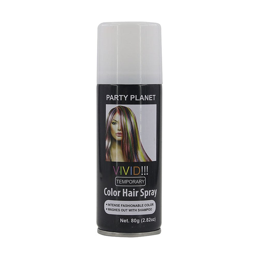 Coloured Hair Spray - White