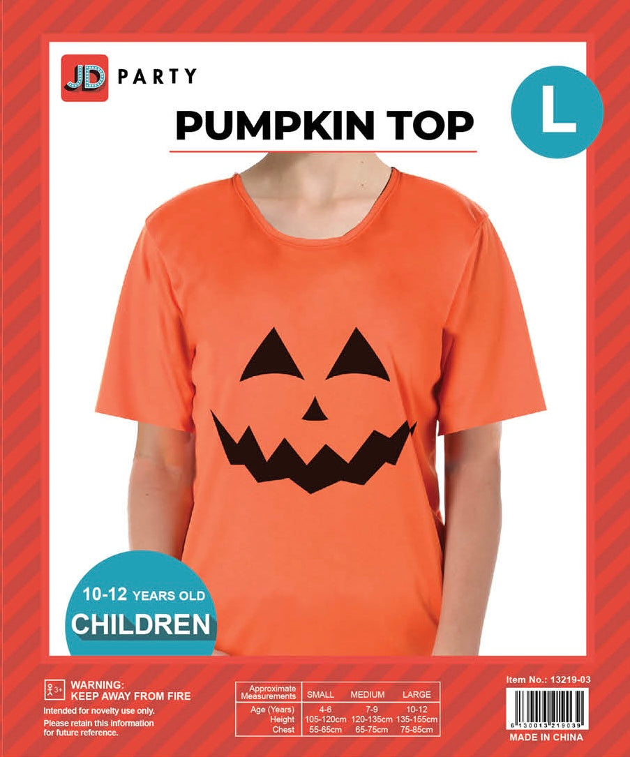 Children Halloween Pumpkin Top