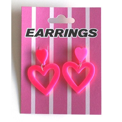 Pink Heart Shape Earrings