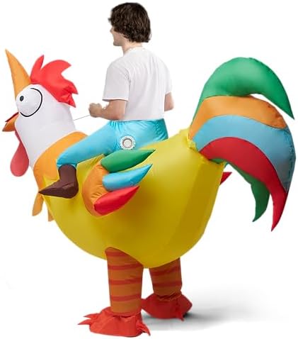 Adult Deluxe Inflatable Ride A Roster Costume