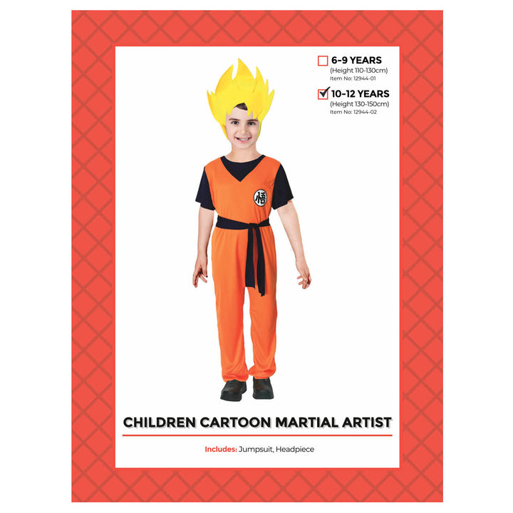 Cartoon Martial Artist Child Costume