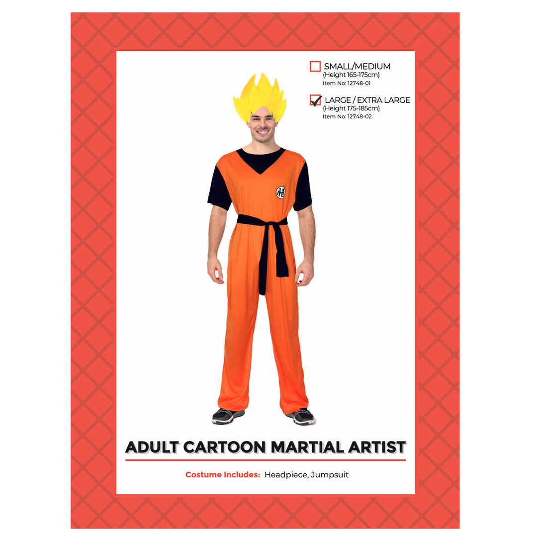 Cartoon Martial Artist Costume