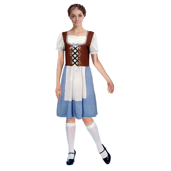 Adult Beer Girl Blue Costume