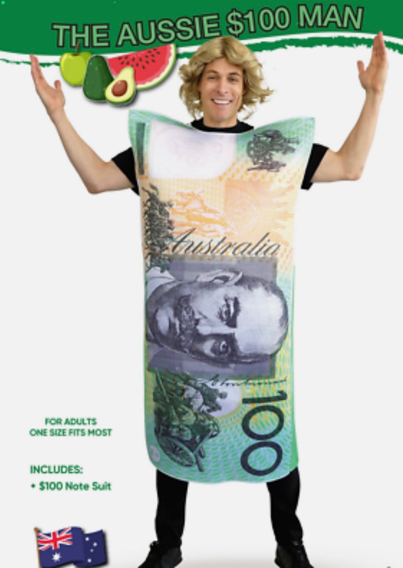 Aussie $100 Dollar Note Costume