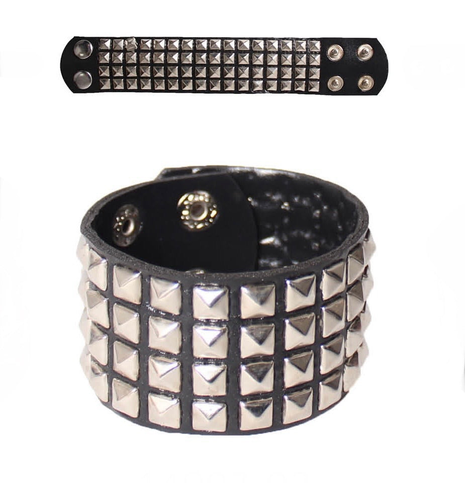 Punk 4 row Wristband