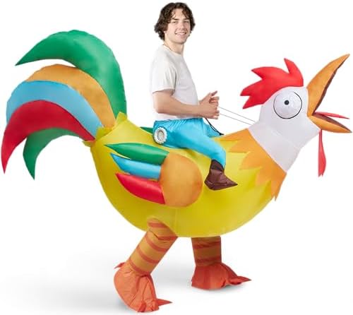 Adult Deluxe Inflatable Ride A Roster Costume