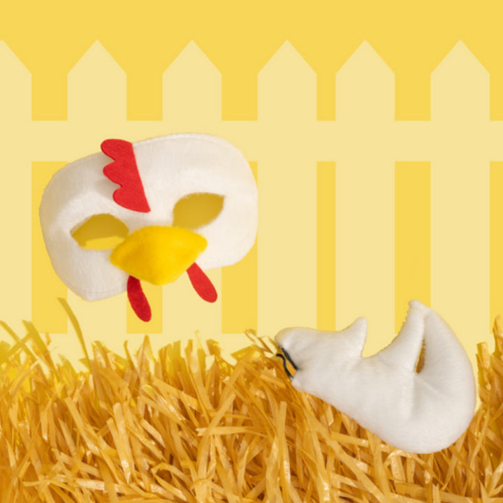 Chicken Face Mask and Tail