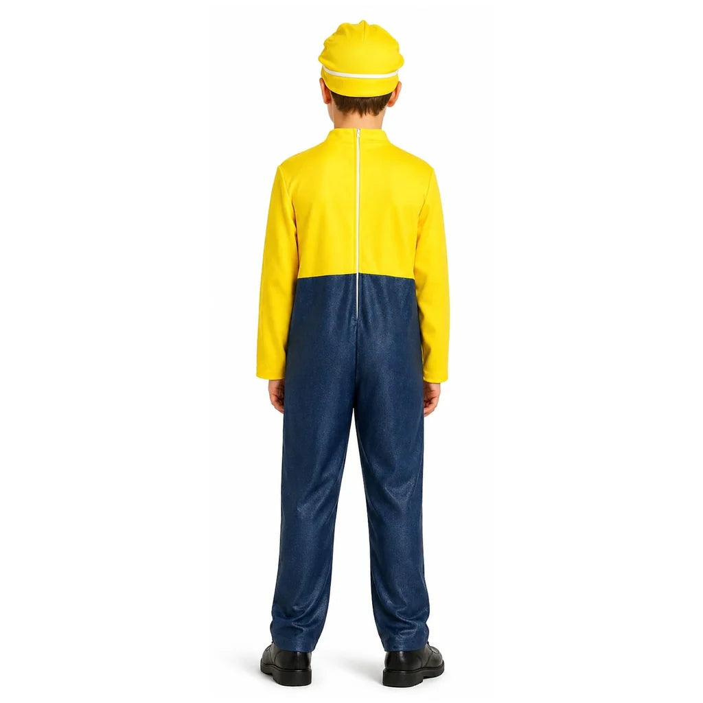 Yellow Worker Boy Minion Costume