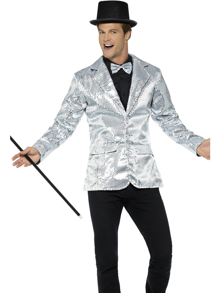 Silver Ringmaster Sequin Jacket