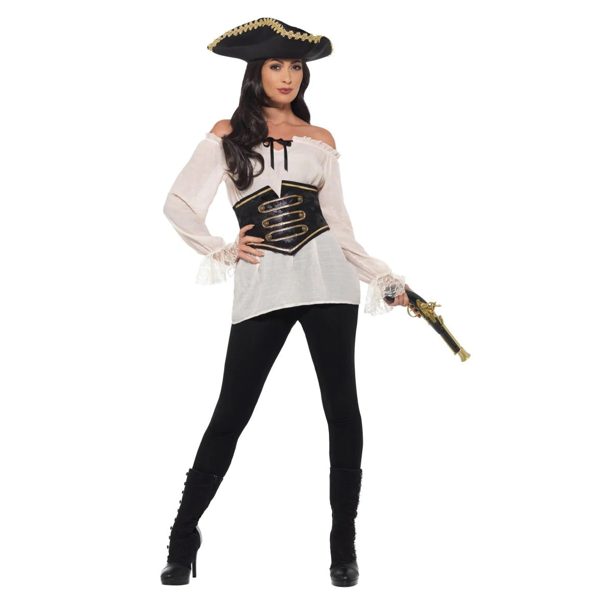 Womens pirate shirt hotsell