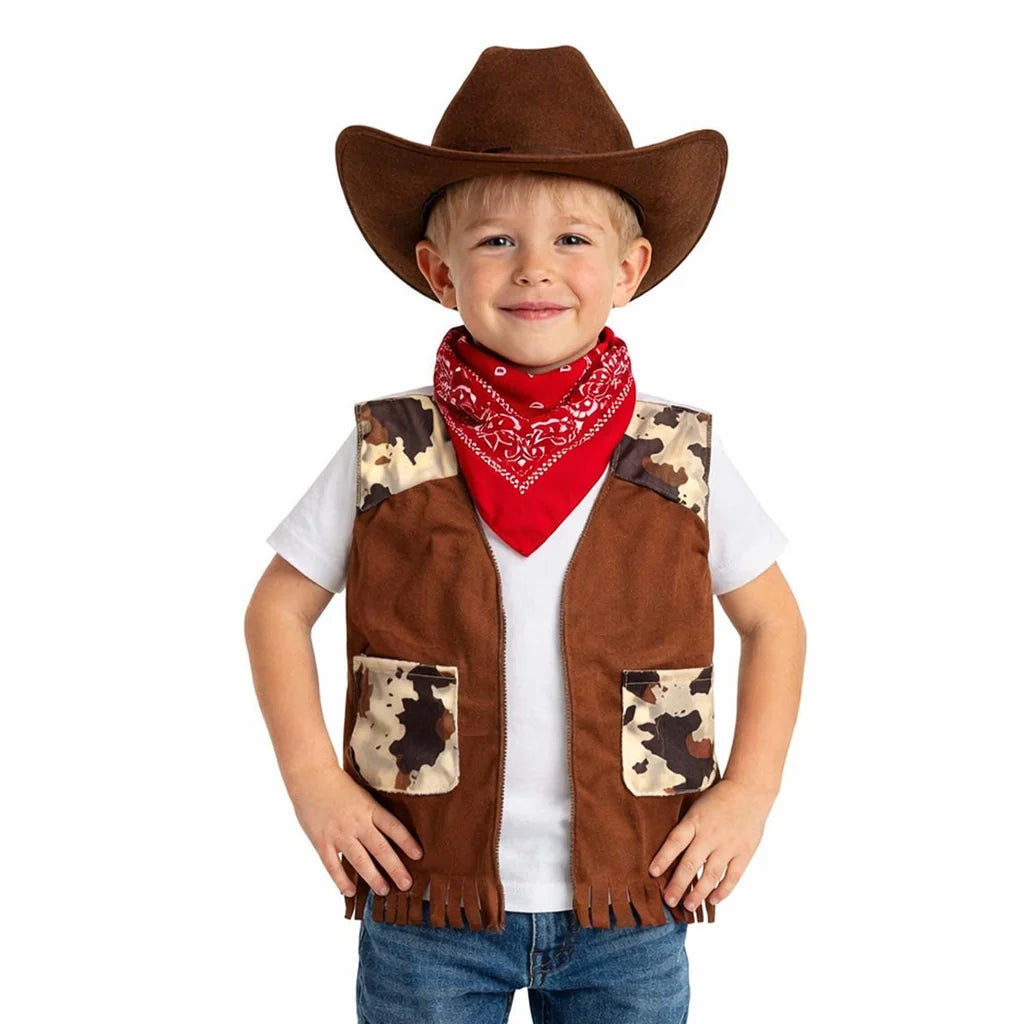 Child Brown Cowboy Vest and Bandana Set 4-6 year old (Copy)