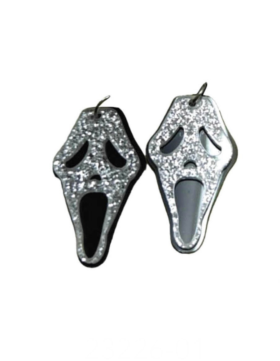 Halloween Scream Ghost Face Earrings