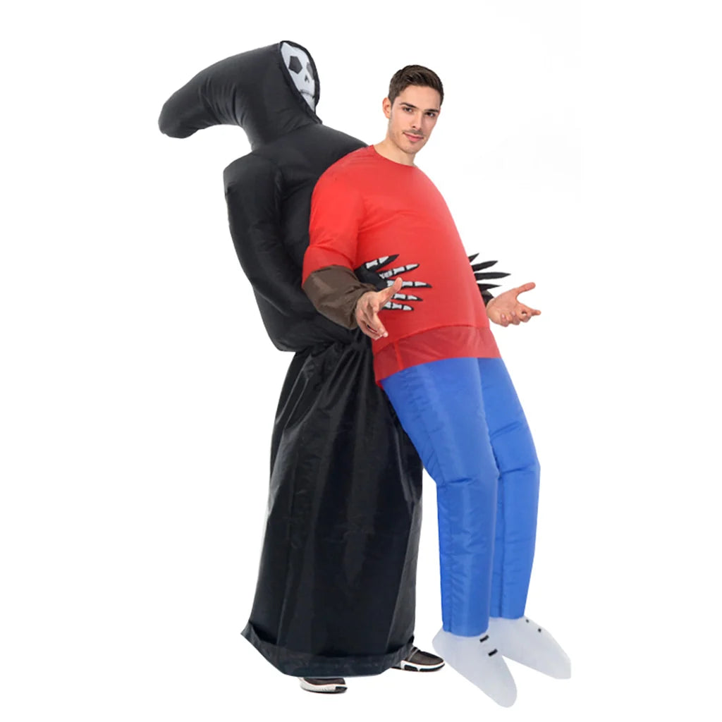 Inflatable Adult Abduction Grim Reaper Costume