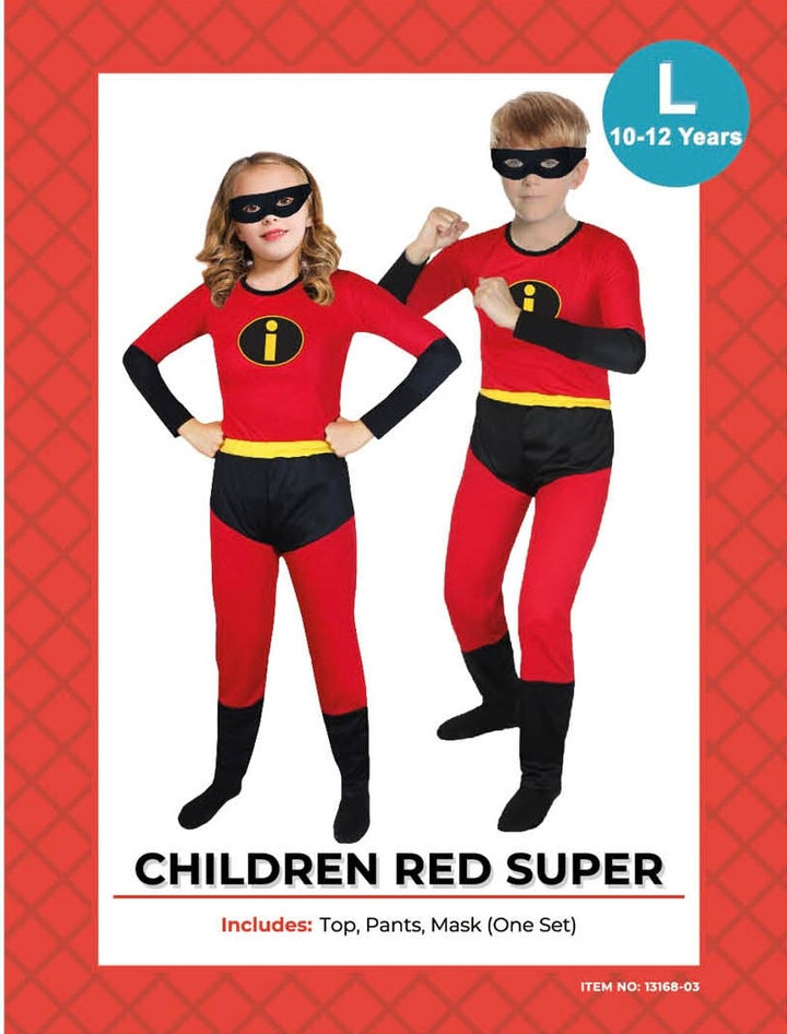 Incredible Red Super Child Costume