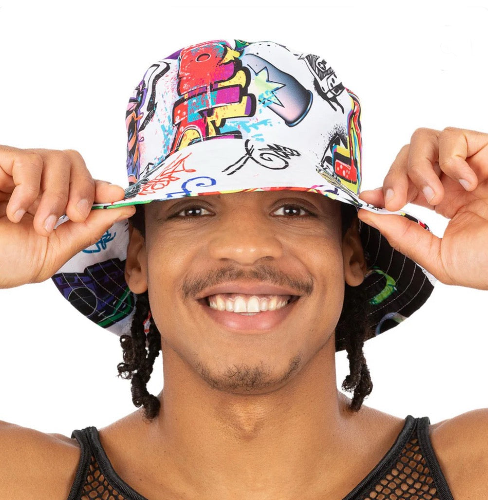 1990's Hip Hop Rap Graffiti Bucket Hat
