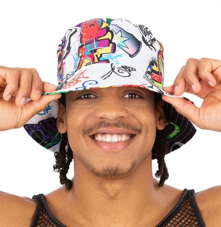 1990's Hip Hop Rap Graffiti Bucket Hat