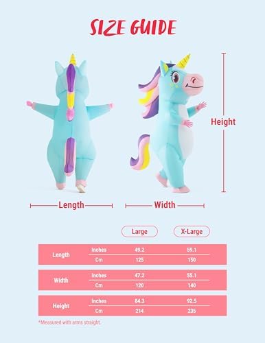 Adult Deluxe Inflatable Unicorn Costume