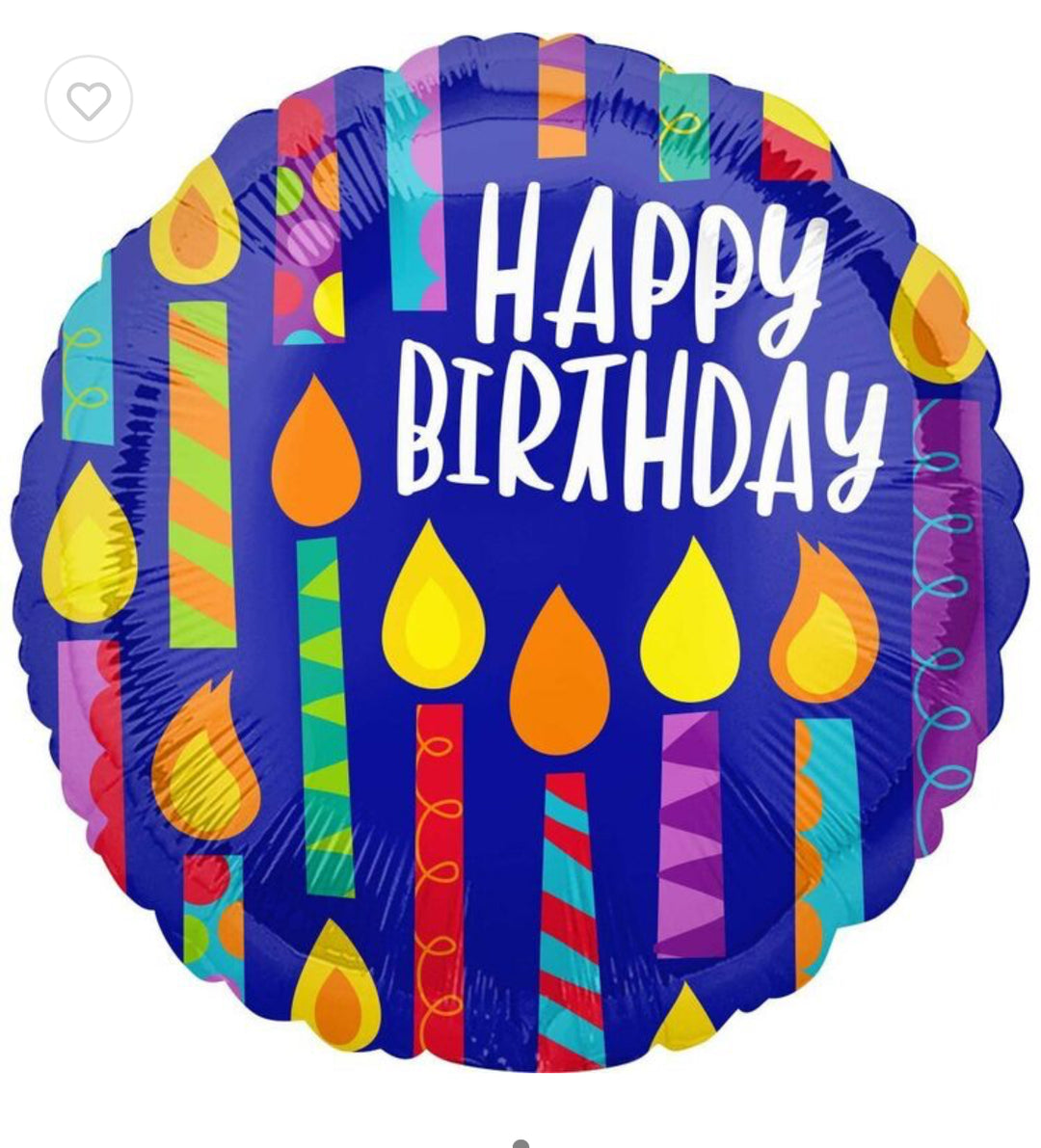 Candles Happy Birthday Balloon
