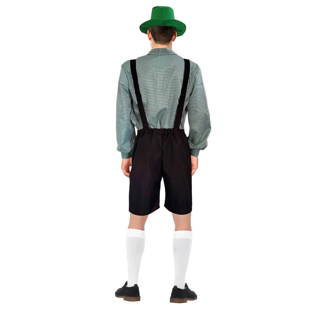 Adult Beer Man Costume (Green Check)