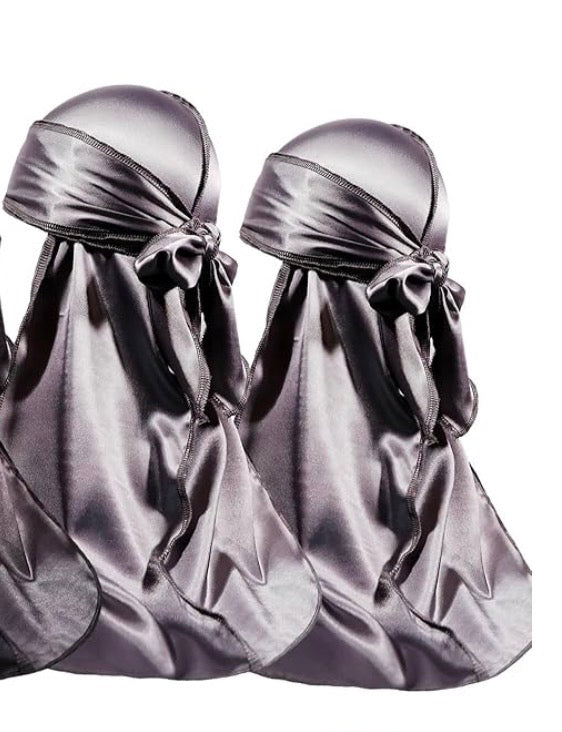 Du rag head cover - Charcoal Grey