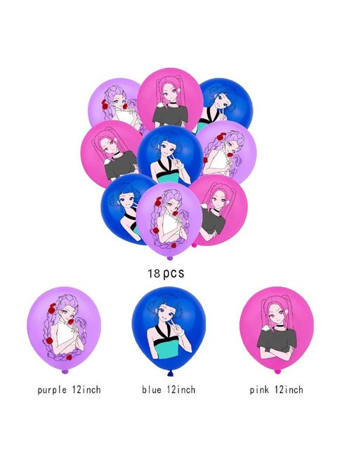 K Pop Demon Hunter Balloon/ Banner/ Cupcake/ Cake / Party kit