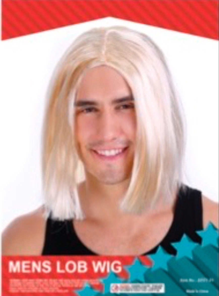 Mens Lob Wig Blonde