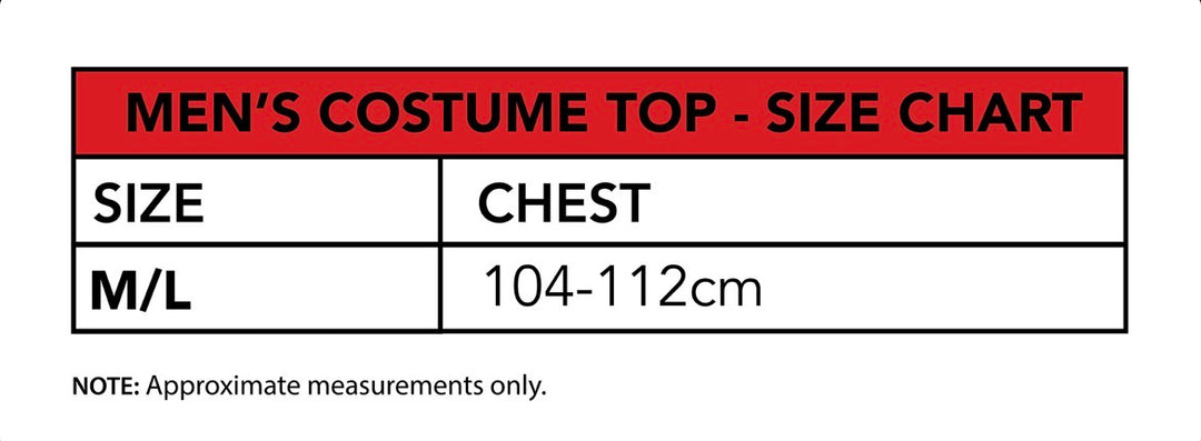 Adult Batman Costume Top, Mask and Cape