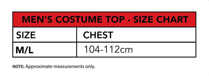 Adult Batman Costume Top, Mask and Cape