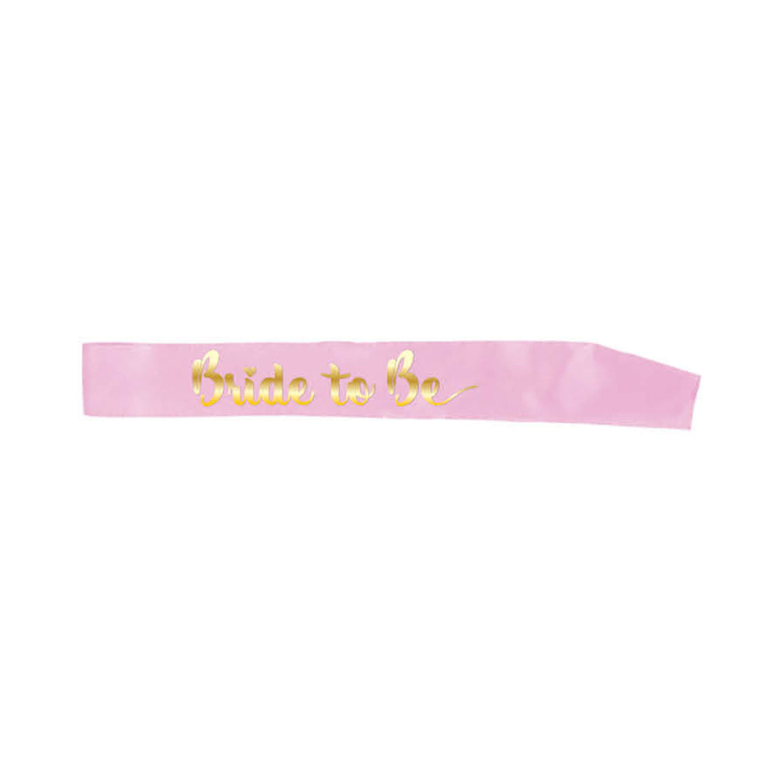 Hen's Bride To Be Sash - Light Pink