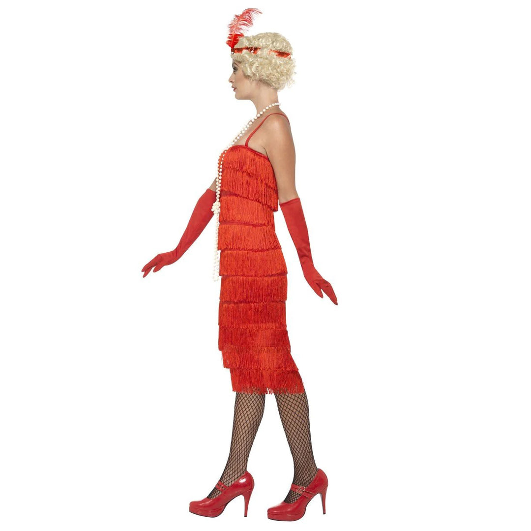 Long Red Flapper Costume