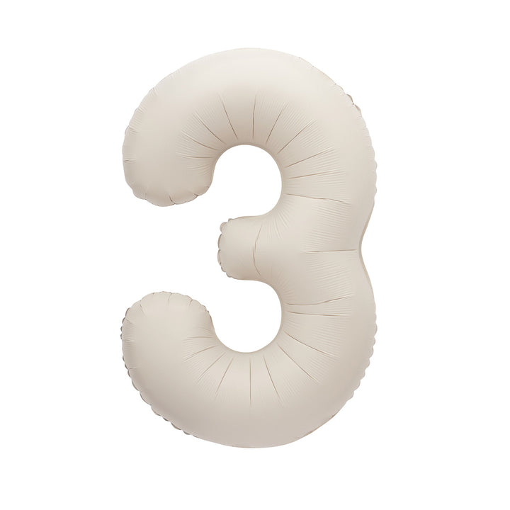Matte Giant Number 3 Foil Balloon