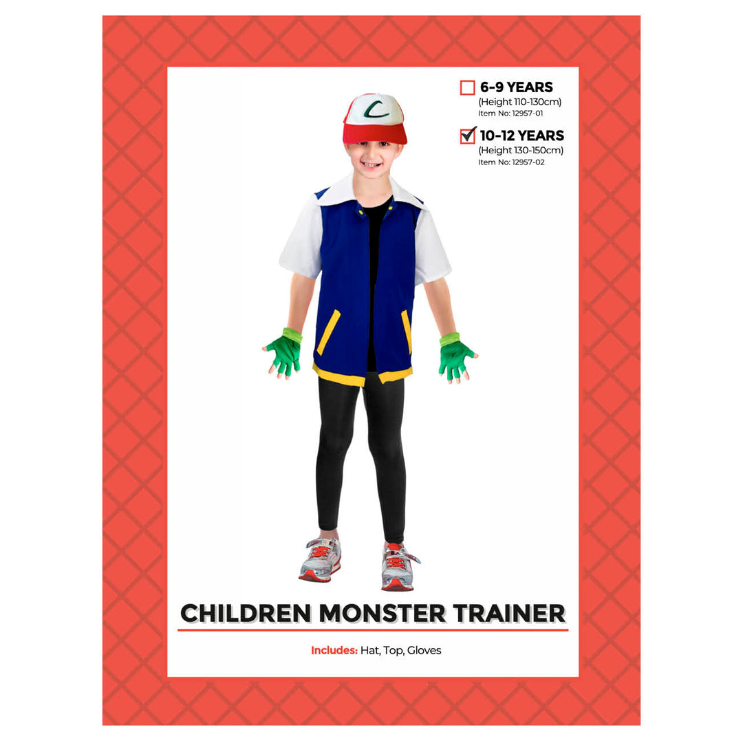 Ash Monster Trainer Child Costume