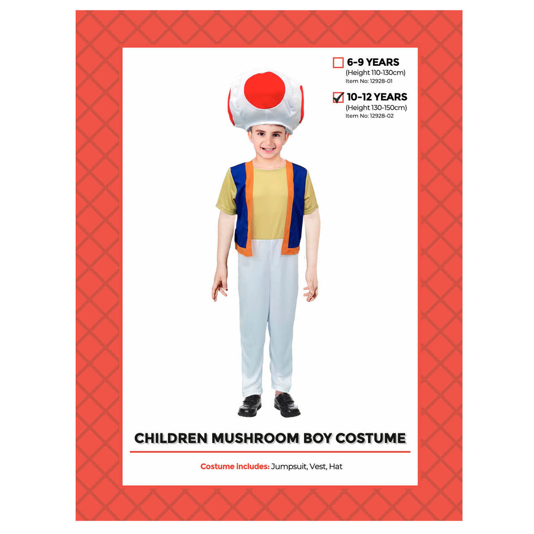 Mushroom Boy Costume