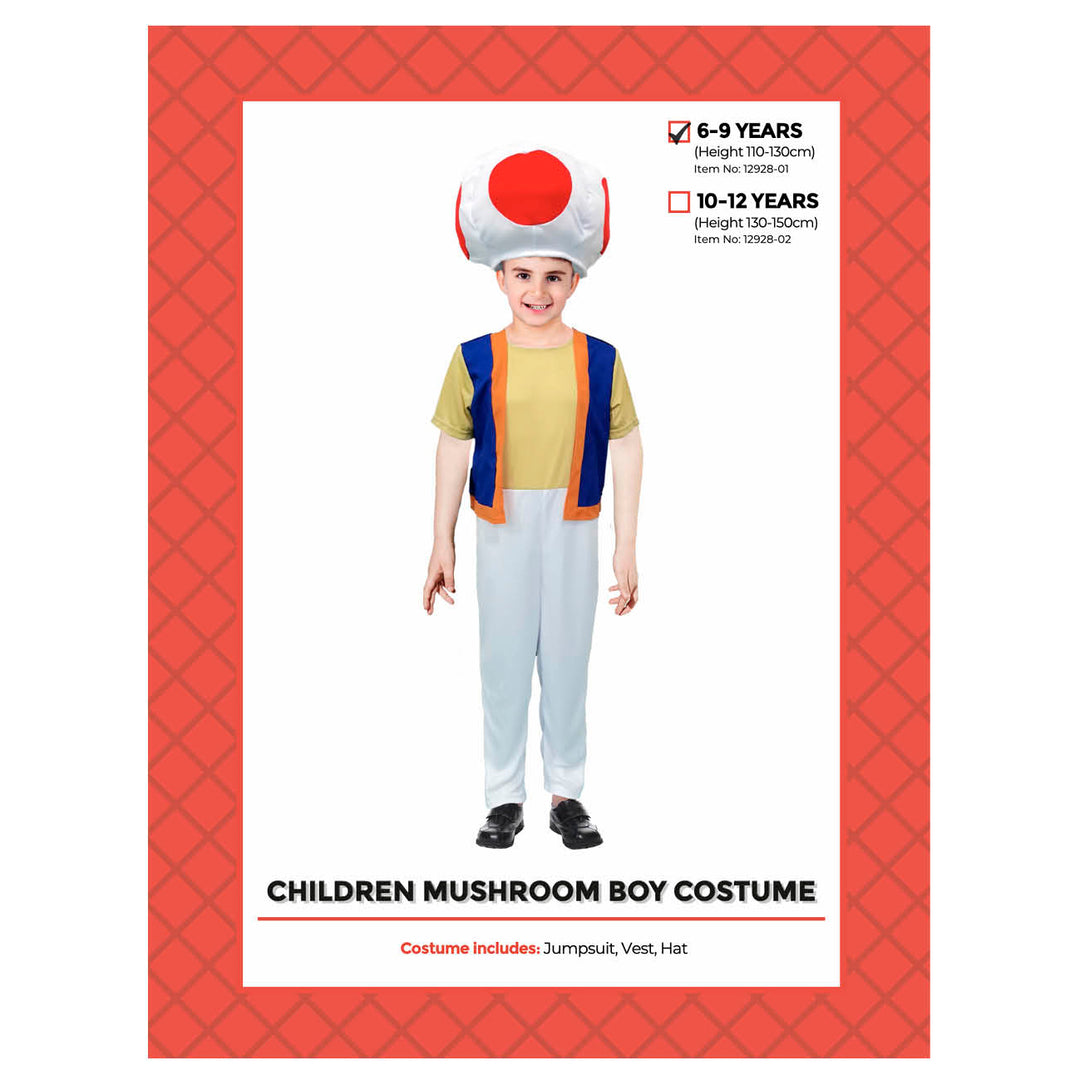 Mushroom Boy Costume